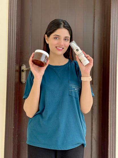 Body Scrub + Lip Exfoliator + Moistorizer